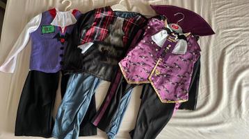 verkleedkleren: Set van 3 Halloween pakje maat 98/110  beschikbaar voor biedingen
