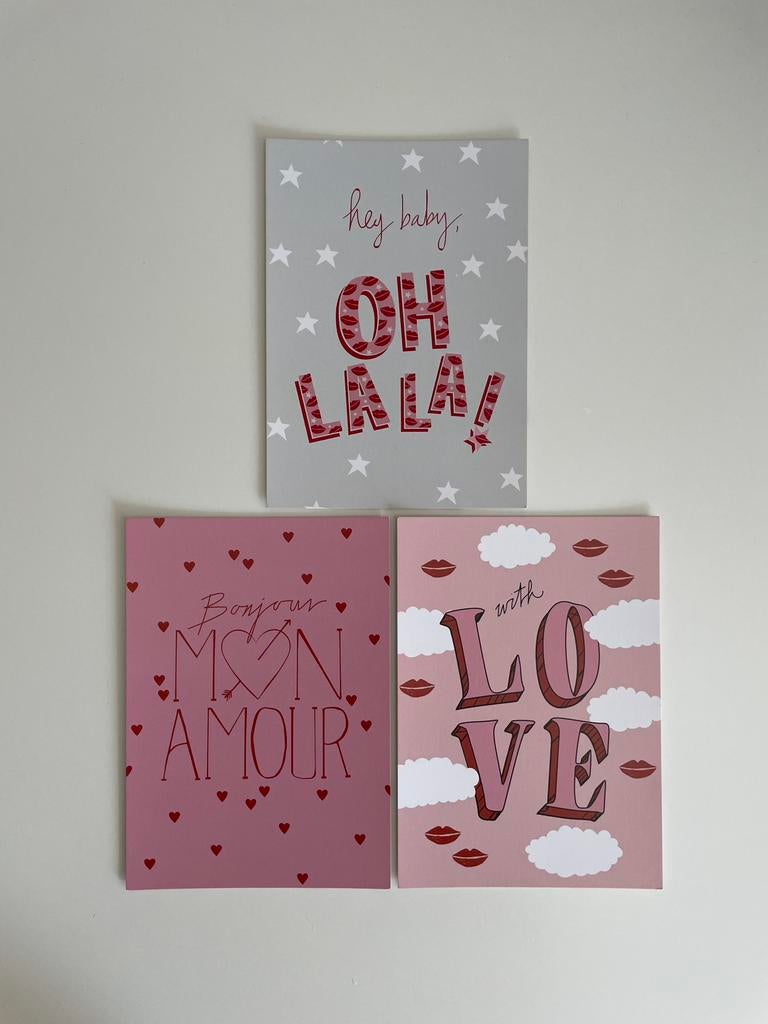 Love / liefde/ valentijn ansichtkaarten, Verzenden, Nieuw