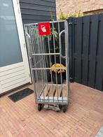 Rolcontainer met Rem - Zware Kwaliteit, Ophalen, Gebruikt, Transportkar