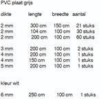 Grijze PVC plaat, Ophalen, Nieuw