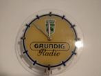 Vintage Grundig reclame klok, Ophalen, Gebruikt