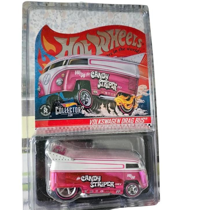 Hot Wheels VW Drag Bus Candy Striper, Verzamelen, Speelgoed, Zo goed als nieuw, Ophalen of Verzenden