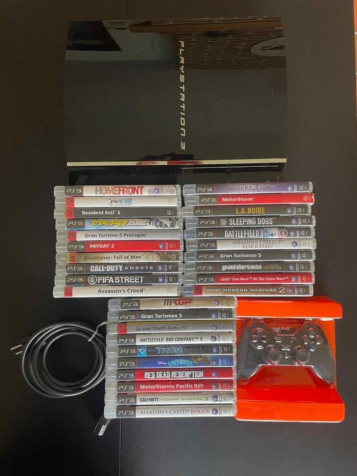 Sony Playstation 3 - 60 GB console (PS1, PS2 compatibel) & 3, Spelcomputers en Games, Spelcomputers | Sony PlayStation 3, Gebruikt