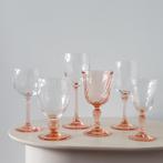 Mix & match setje wijnglazen Luminarc France roze vintage, Verzamelen, Glas en Borrelglaasjes, Ophalen of Verzenden, Zo goed als nieuw