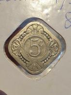 5 cent 1934 nr.2 (06), Postzegels en Munten, Munten | Nederland, Ophalen of Verzenden, Koningin Wilhelmina, 5 cent