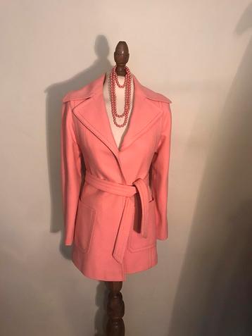 VINTAGE COUTURE JASJE WOL ZALMROZE  beschikbaar voor biedingen