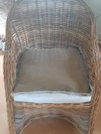 Rieten stoel, Huis en Inrichting, Stoelen, Ophalen, Bruin, Riet of Rotan, Zo goed als nieuw