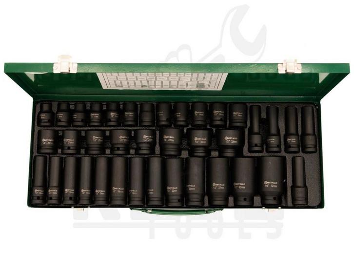 Kracht doppenset 38-delig – 1/2 inch – Heavy Duty, Doe-het-zelf en Verbouw, Gereedschap | Handgereedschap, Nieuw, Ophalen of Verzenden