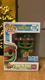 Funko Pop! Sesamstraat Oscar The Grouch Flocked exclusive, Ophalen of Verzenden, Zo goed als nieuw