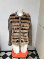 Goldie Estelle nep bont vestje pluche bruin zwart m icey, Maat 38/40 (M), Bruin, Ophalen of Verzenden, Zo goed als nieuw