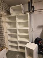 GRATIS ophalen: Witte boekenkast uit 8 losse elementen, Huis en Inrichting, Kasten | Boekenkasten, Ophalen, Gebruikt, 50 tot 100 cm