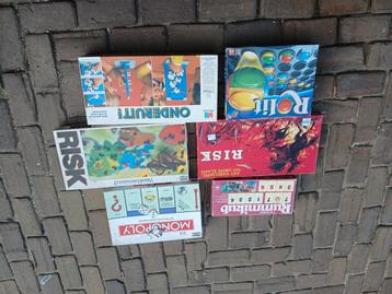 Diverse bordspellen: Risk, Monopoly, Rummikub, Rolit beschikbaar voor biedingen