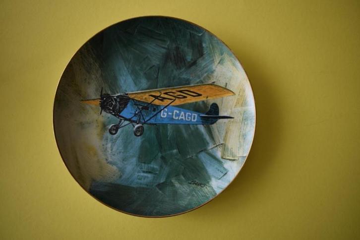 luchtvaart bord Fokker G-CAGO, Verzamelen, Luchtvaart en Vliegtuigspotten, Zo goed als nieuw, Overige typen, Verzenden