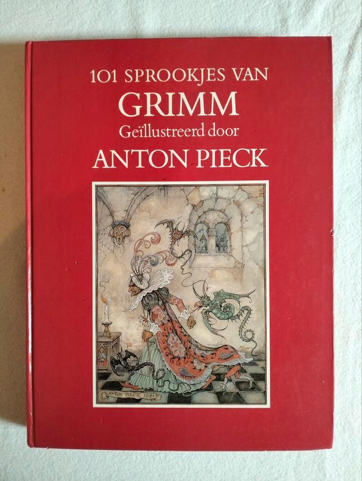 101 Sprookjes van Grimm - Anton Pieck Illustraties, Boeken, Sprookjes en Fabels, Gelezen, Ophalen of Verzenden