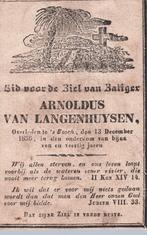 vroeg Bidprentje 's-Hertogenbosch Langenhuysen 1836, Verzamelen, Religie, Gebruikt, Ophalen of Verzenden, Christendom | Katholiek