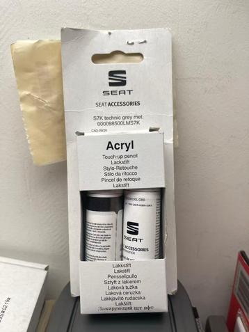 TK: VW SEAT Leon touch-up lakstift S7K technic grey / grijs beschikbaar voor biedingen