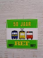 sticker 50 jaar RET 1927 - 1977, Ophalen of Verzenden, Zo goed als nieuw, Bedrijf of Vereniging