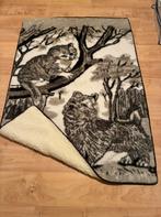 LAATSTE WEEK - Vintage Katten kleed, Huis en Inrichting, Ophalen, Grijs, Gebruikt, 100 tot 150 cm