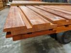 4.5 m2 dubbel rhombusprofiel - hardhout - nr: HP135, Ophalen, Planken, Nieuw, Hardhout