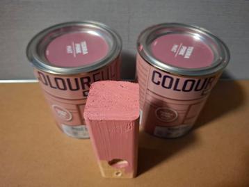 Terra Pink roze lak 2x 750ml beschikbaar voor biedingen