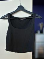 Crop top corset NA-KD maat XS, NA-KD, Verzenden, Zwart, Nieuw