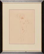 Jan Sluijters (1881-1957), Staande naakte vrouw, Ophalen of Verzenden