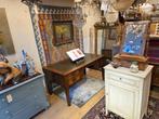 Antieke eiken schrijftafel uit ca 1880 in goede staat., Info@SlatsAntiek.nl, Tweedehands, Ophalen of Verzenden, Bureau