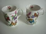 Twee mooie mokken - Butterflies - Roy Kirkham, Nieuw, Ophalen of Verzenden, Overige stijlen, Kop(pen) en/of Schotel(s)