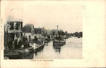 Gezicht op den Rijn te Alfen (Z.H.) Prachtkaart st 1901 beschikbaar voor biedingen