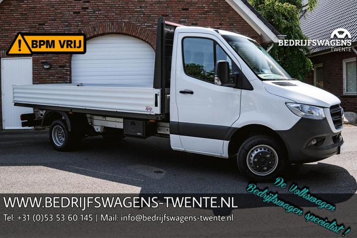 Mercedes-Benz Sprinter 515 CDI 150 pk Pick Up / Open Laadbak, Auto's, Bestelauto's, Bedrijf, Te koop, ABS, Airbags, Airconditioning
