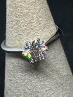 Zilveren ring met moissanite ( lab made diamant)  incl doos