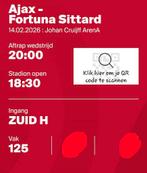 Ajax-Fortuna F-side, Losse kaart, Eén persoon, Februari