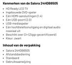Salora 24HDB6505 LED TV - Zo goed als nieuw!, Audio, Tv en Foto, Televisies, LED, HD Ready (720p), Zo goed als nieuw, 40 tot 60 cm