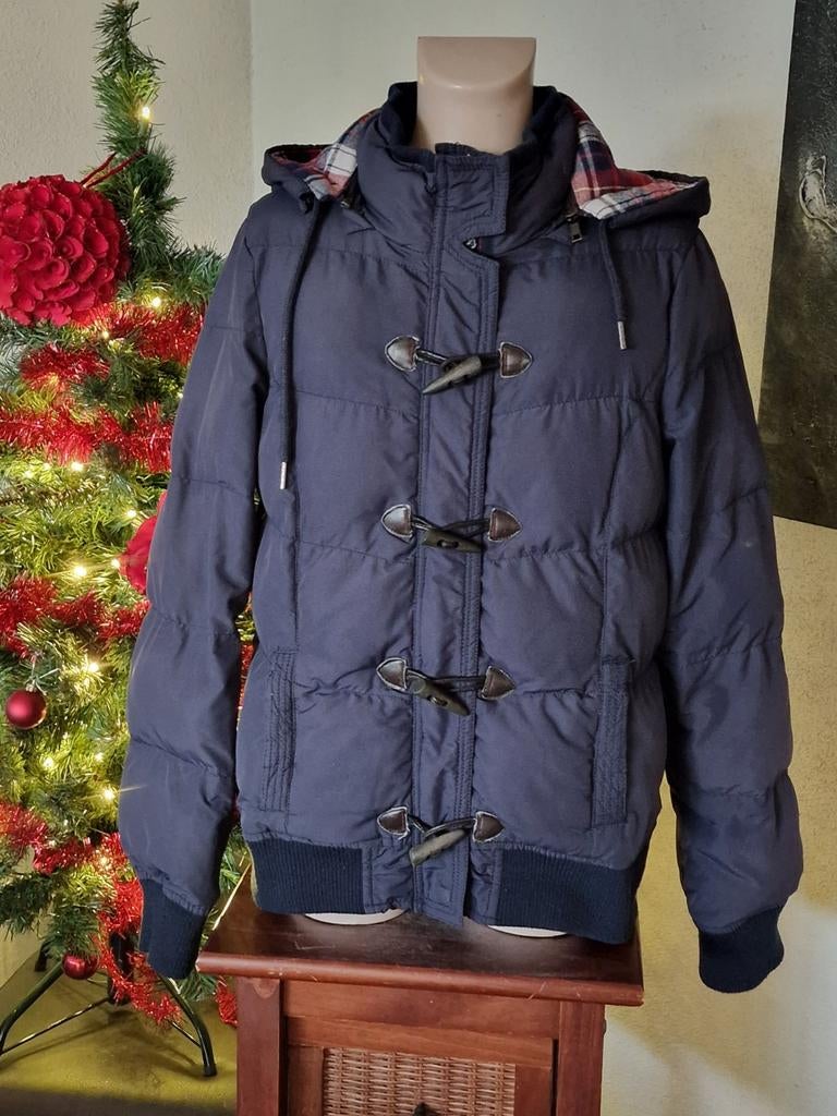 Bien Bleu dames winterjas maat M, Kleding | Dames, Jassen | Winter, Maat 38/40 (M), Blauw, Ophalen of Verzenden, Gedragen