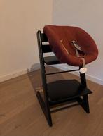 Tripp trapp stoeltje met newborn nestje, Ophalen, Zwart, Eén