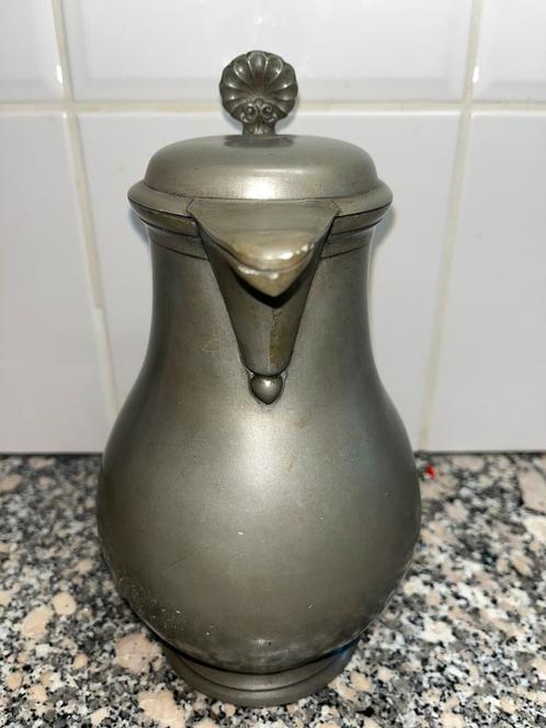 4 verschillende tinnen kannen, Antiek en Kunst, Antiek | Tin, Ophalen of Verzenden