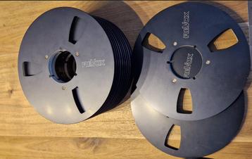 8x Revox 10" Zwarte Aluminium Bandenspoelen (zonder band)  beschikbaar voor biedingen