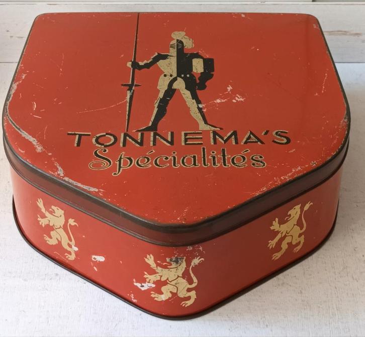 Oude Tonnema's Specialités Blikken Doos, Verzamelen, Blikken, Gebruikt, Overige, Ophalen of Verzenden