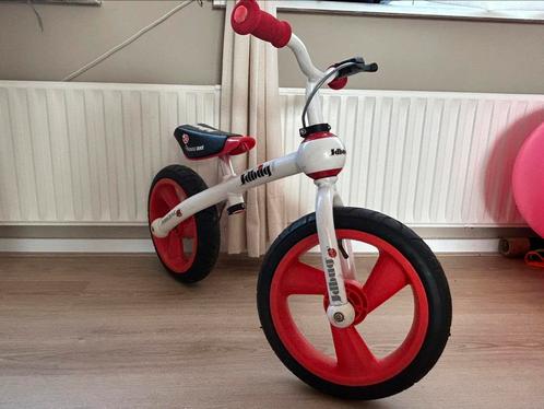 JD Bug training loopfiets rood wit 12, Kinderen en Baby's, Speelgoed | Buiten | Voertuigen en Loopfietsen, Zo goed als nieuw, Loopfiets