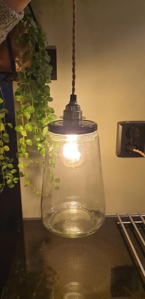 Kesbeke hanglamp, Huis en Inrichting, Lampen | Hanglampen, Gebruikt, Minder dan 50 cm, Glas, Ophalen