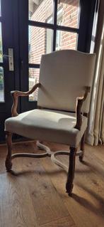 brocante herenstoel zandkleur landelijk interieur, Antiek en Kunst, Ophalen