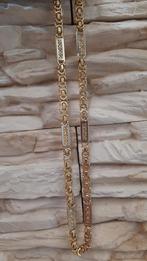 gouden platte ketting 14kt, Www.bredajuwelier.nl, Ophalen of Verzenden, Zo goed als nieuw, Www.bredajuwelier.nl