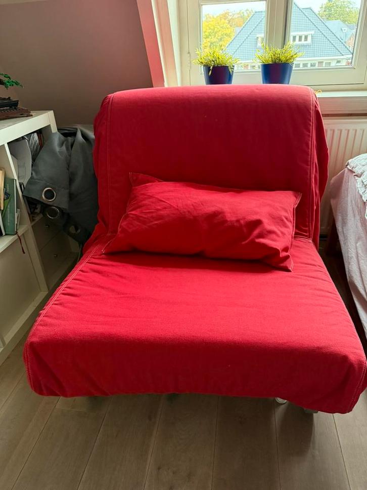Slaapstoel IKEA Lycksele Lövås, Huis en Inrichting, Slaapkamer | Slaapbanken, Zo goed als nieuw, 80 cm, 190 cm of minder, Eenpersoons