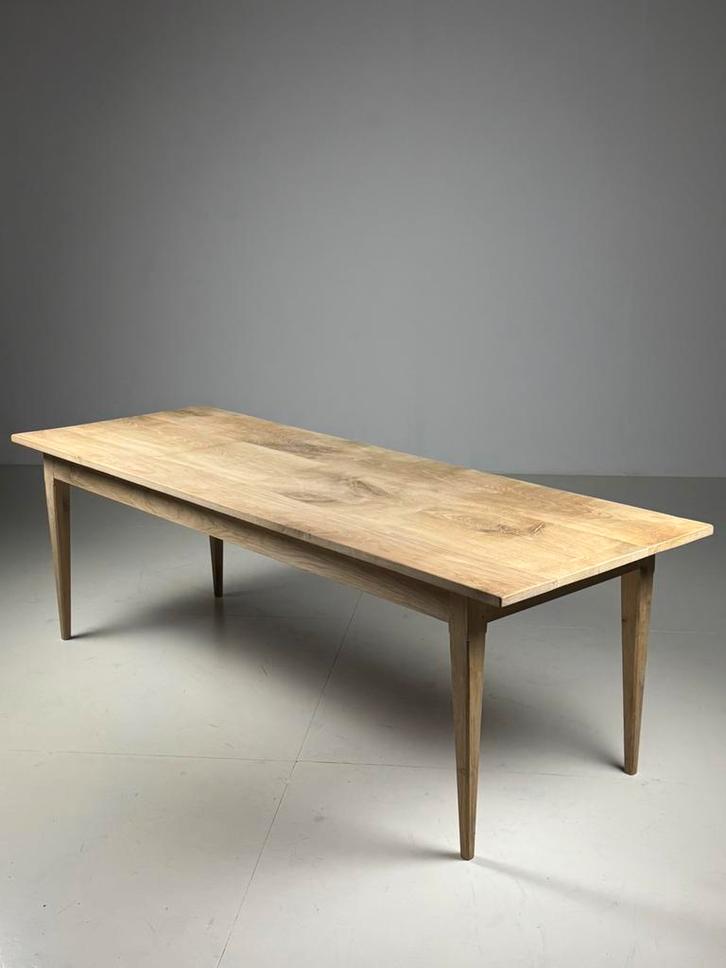 Franse eettafel eiken 250cm, Antiek en Kunst, Antiek | Meubels | Tafels, Ophalen