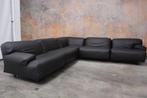 NIEUW beklede zwarte leren Cassina Fiandra elementenbank, Huis en Inrichting, Banken | Bankstellen, Ophalen, 250 tot 300 cm, Overige maten