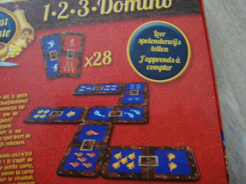 Rekenen Piet Piraat Spel 1-2-3 Domino ALS NIEUW, Ophalen of Verzenden, Zo goed als nieuw, Rekenen