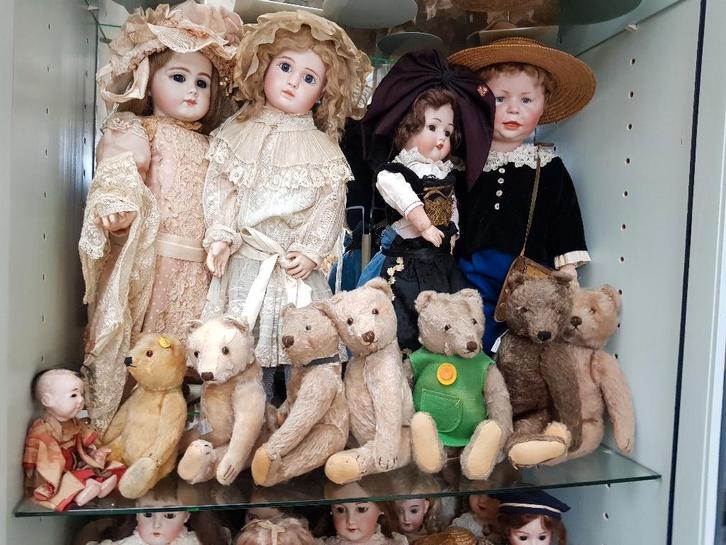 Steiff beren en antieke poppen, Jumeau. Steiner en meer !, Antiek en Kunst, Antiek | Speelgoed, Ophalen of Verzenden