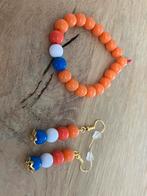 Koningsdag! Oorbellen en armbandje, Sieraden, Tassen en Uiterlijk, Oorbellen, Nieuw, Overige materialen, Ophalen of Verzenden