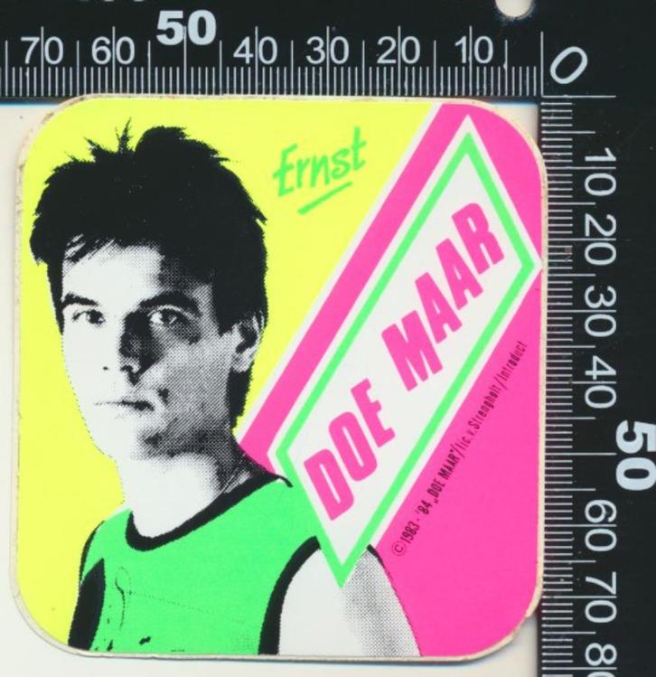Sticker: Doe Maar - Ernst, Verzamelen, Stickers, Zo goed als nieuw, Bedrijf of Vereniging, Ophalen of Verzenden