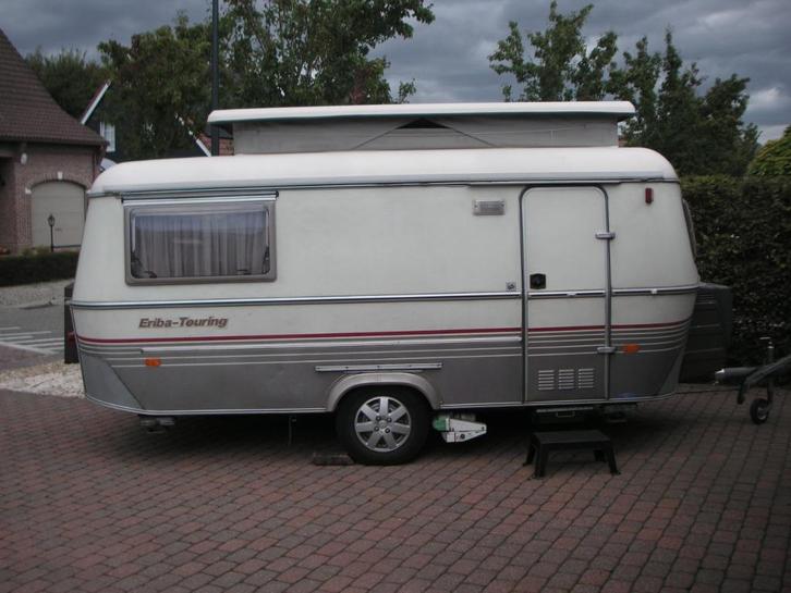 Caravan Eriba troll 1993 met mover, Caravans en Kamperen, Caravans, Particulier, tot en met 3, 750 - 1000 kg, Treinzit, Eriba